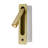 1-Light Satin Brass Metal LED Wall Sconce With One USB Port
