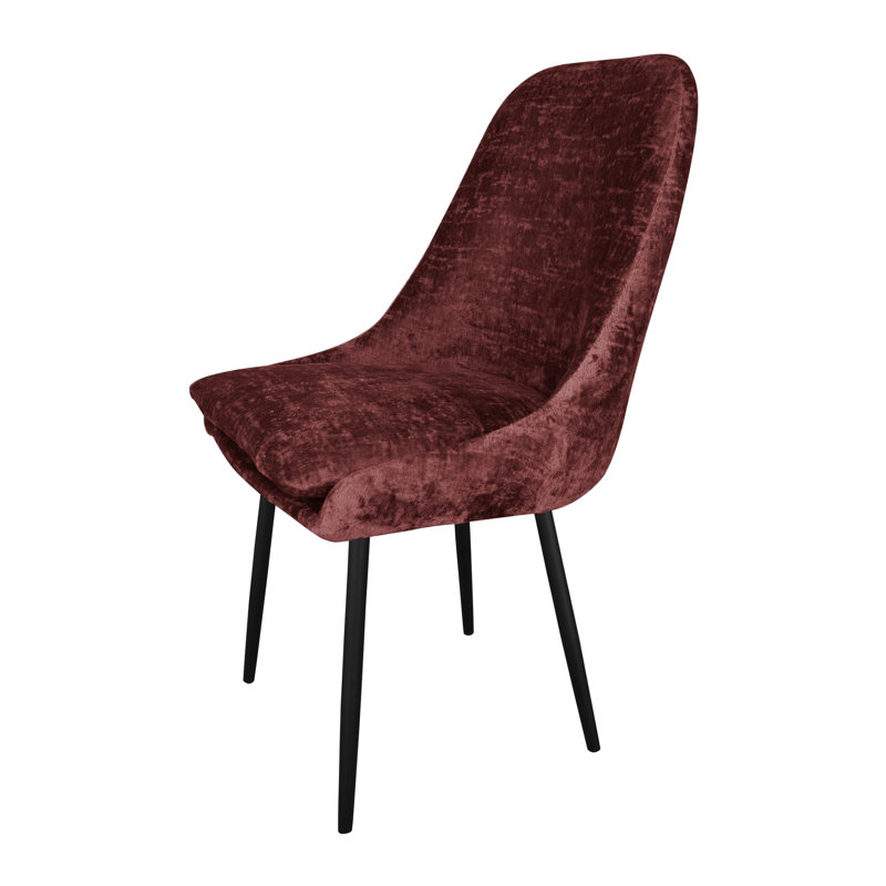 Misty 48cm H Upholstered Side Chair, Burgundy