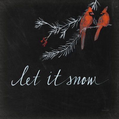 Cardinal Chalkboard II by Danhui Nai - Wrapped Canvas Print