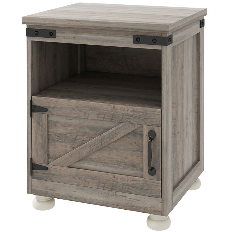 HOMCOM Small Side Table With Storage