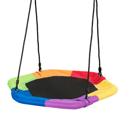 Freeport Park Yareli Fabric Swing Seat with Mounting Hangers with Mounting Hangers and Chains with Chains