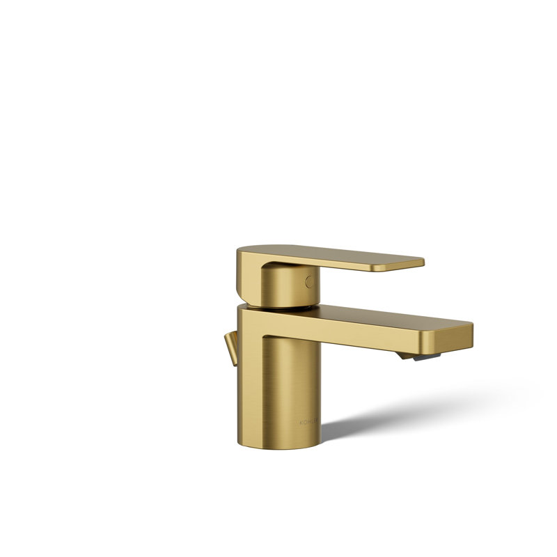 Parallel Single-Handle Bathroom Sink Faucet, 1.0 Gpm, Vibrant Brushed Moderne Brass