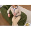 Chaise longue longue à compression avec méridienne intérieure en chenille moderne