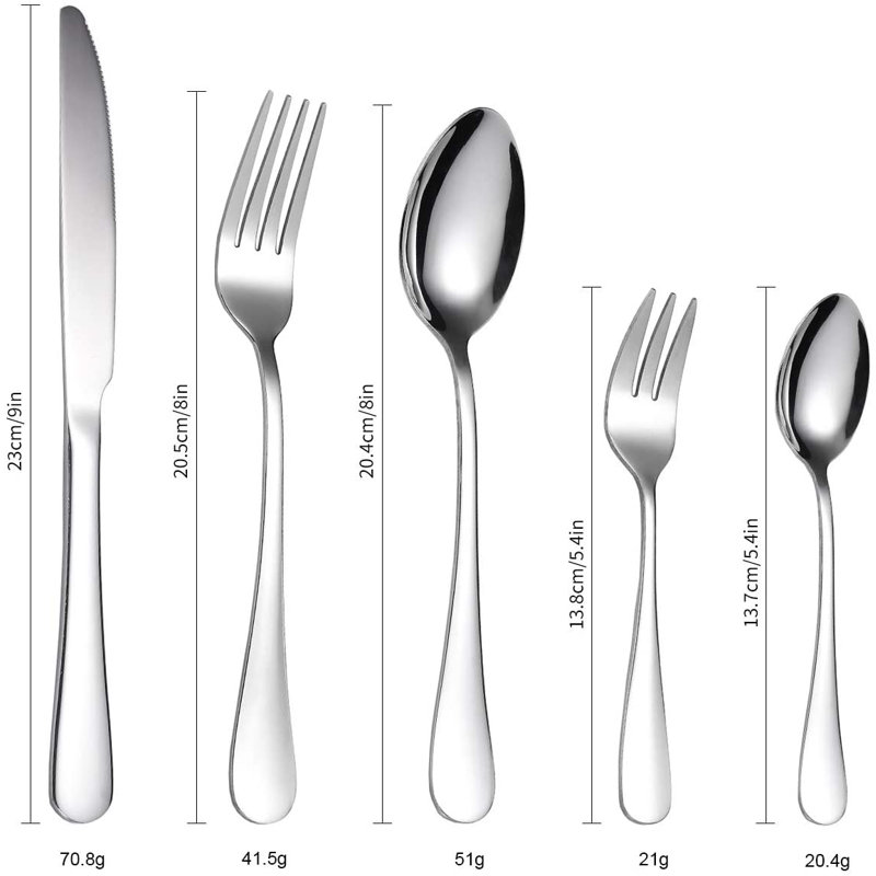 Wrought Studio™ Alzbeta Stainless Steel Flatware Set - Service for 4