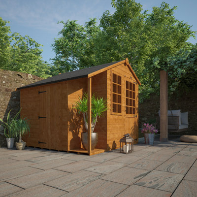 Tiger 8 ft. W x 8 ft. D Solid Wood Shiplap Apex Shed