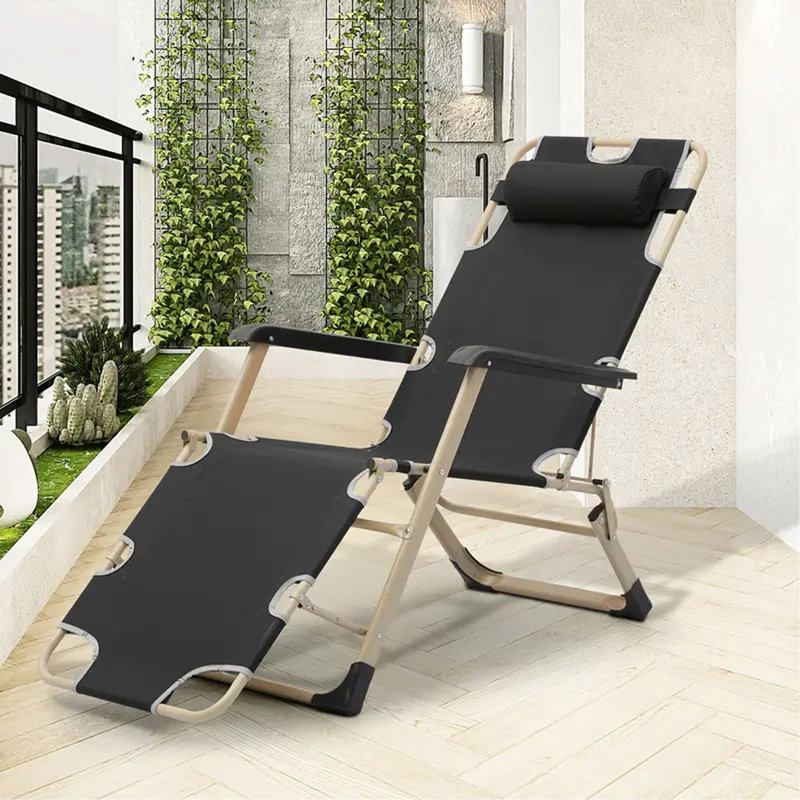Chaise longue polyvalente pliable avec conception ergonomique avancée pour les loisirs en plein air