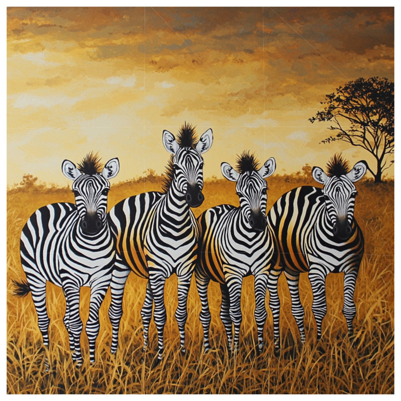 Housse de couette Zebra Bedding Animal, Très grand lit