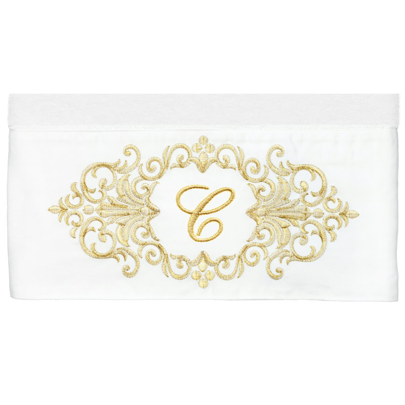 Linum Home Textiles 100% Turkish Cotton MONICA 2PC Embellished Bath Towel Set, C