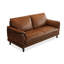 Causeuse-coussin standard en cuir véritable brun-1120118844