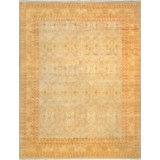 Baku Hand Knotted Wool Oriental Area Rug in L. Blue
