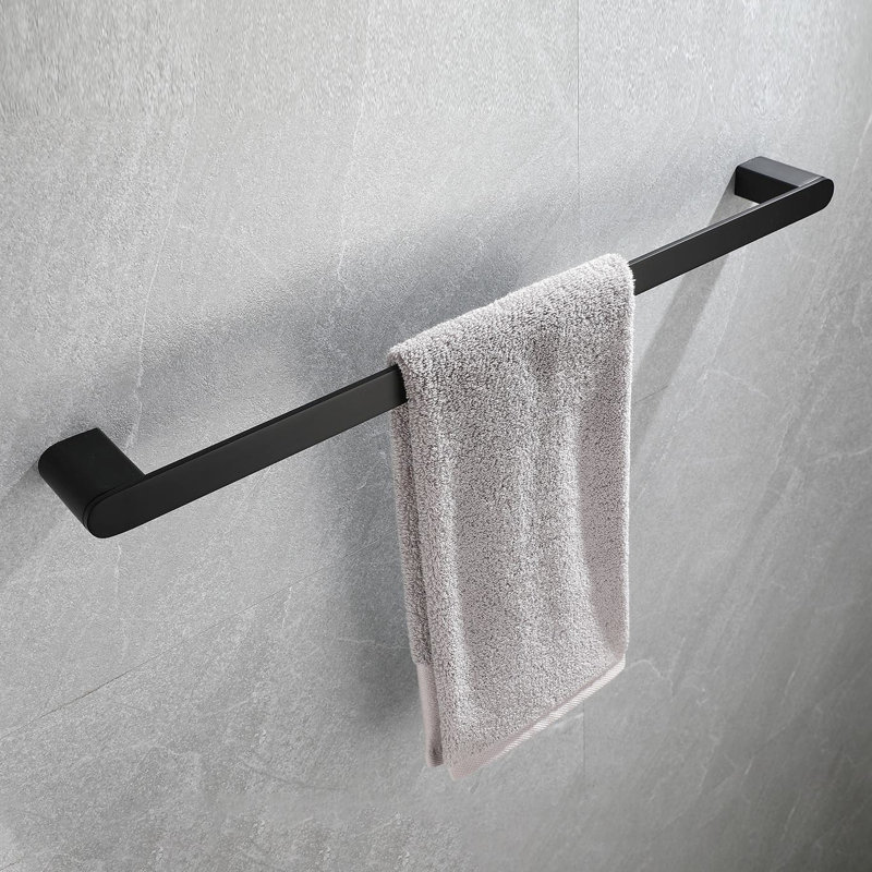 5 quincaillerie de salle de bain, acier inoxydable 304, noir mat, grattoir, design moderne pour accessoires de cuisine, acier inoxydable, salles de bain et cuisines