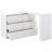 Six Drawers, Removable Desktop, Three Storage Compartments, White Six-Pump Multi-Functional Table