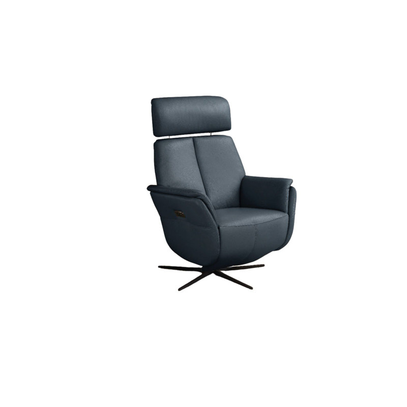 Fauteuil inclinable et pivotant Beverly, Bleu