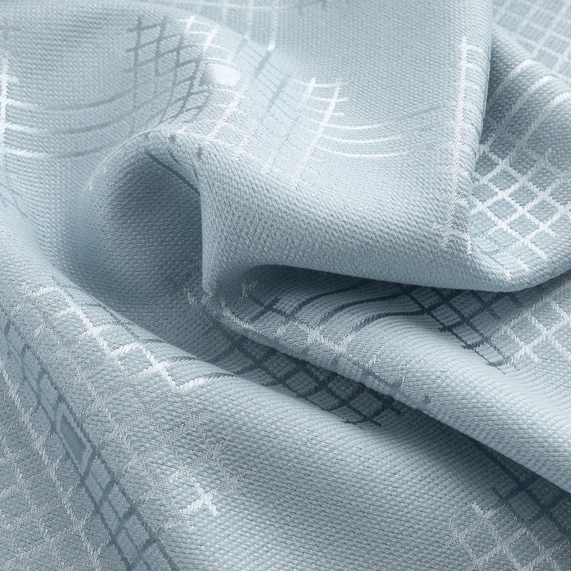 Rideau simple Celeste Shimmer, Bleu