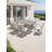 Seehill Patio Swivel Dining Set, Aluminum Outdoor Dining Set With Umbrella Hole, Patio Dining Furniture With Cushions, Outdoor Table And Swivel Chairs For Deck Garden Yard-114543387-114543390
