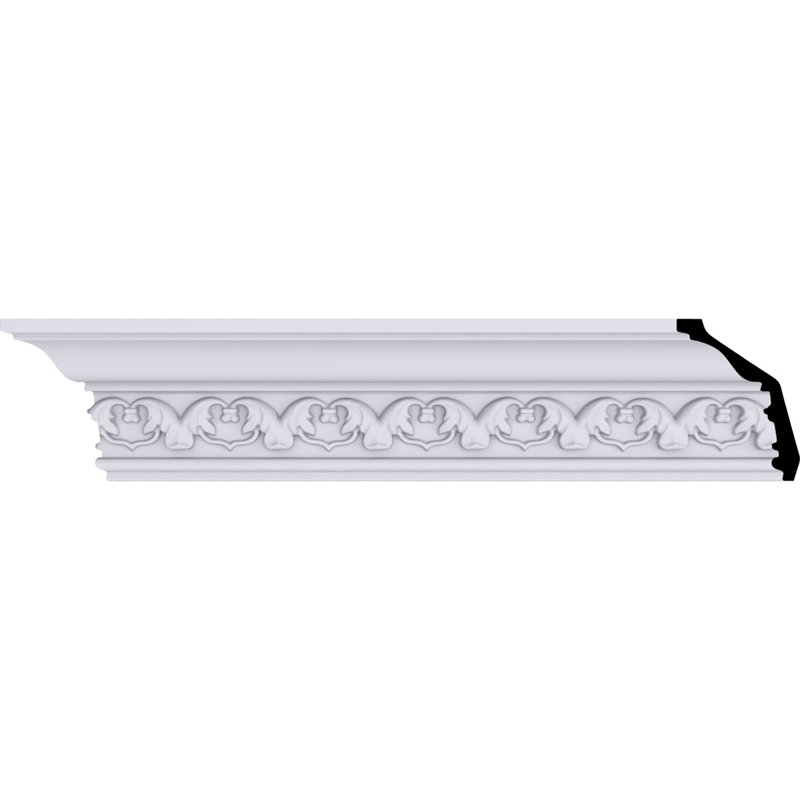 H 3 1/8 po x P 2 3/8 po x F 3 7/8 po x L 94 1/2 po, (répétition 2 po), moulure couronnée Irwin