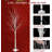 3 Pieces LED Lighted Artificial Birch Christmas Tree