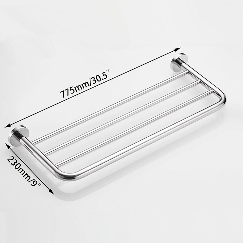 Rangement mural pour serviettes 30 po, Polished Chrome