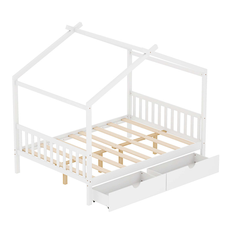 Lit plateforme Gianetta par lsabelle & Max ™, Blanc, Double