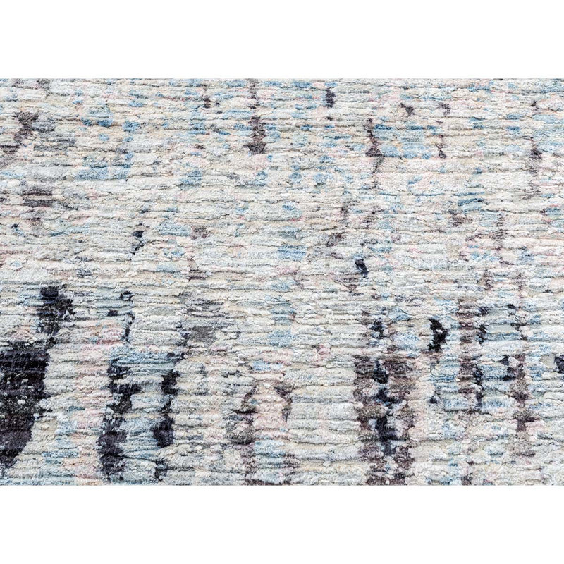 Wool Abstract Area Rug, Rectangle 10' x 14'