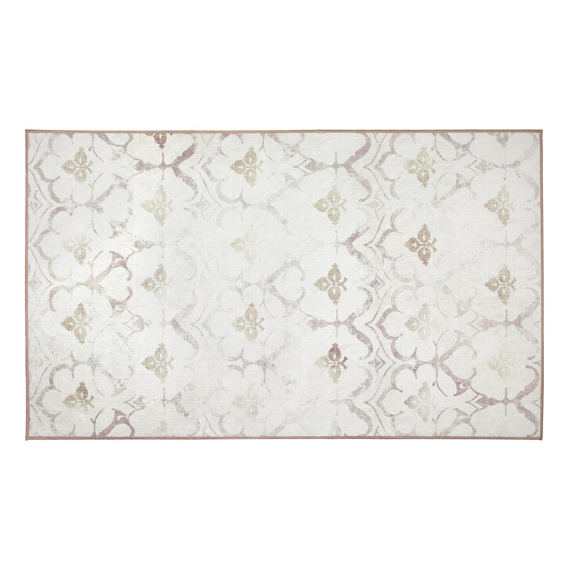 Tapis ivoire tissé à plat Leilani, Rectangle 3 pi x 5 pi