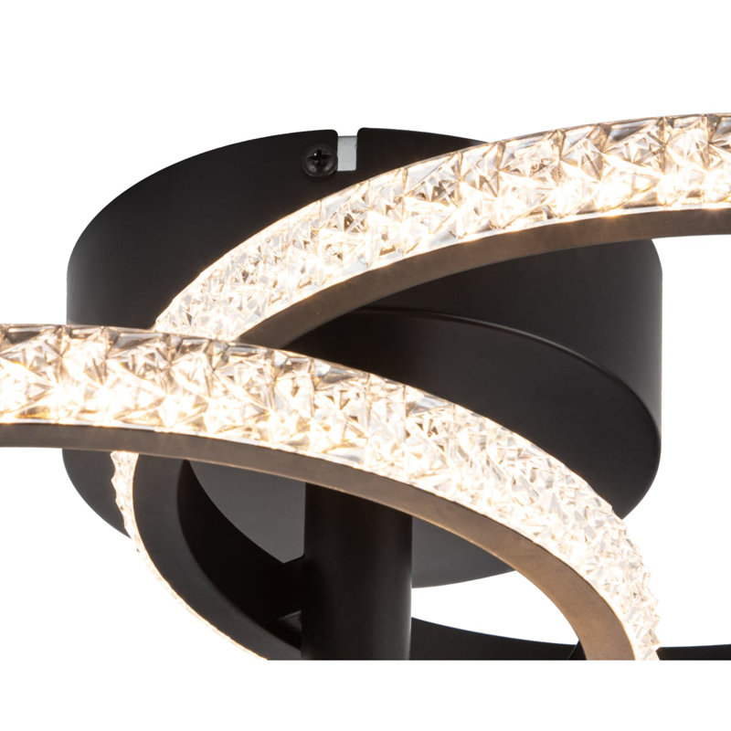 Cowan 3 Ring Built-in, Integrated LED, Modern Beaded Ceiling Light - 43x43x20cm, 3 step dimming, 3,000K Neutral white