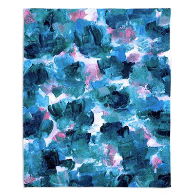 Couverture sherpa à fleurs douces 11