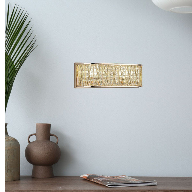 Madisyn Flush Mounted Sconce, Gold