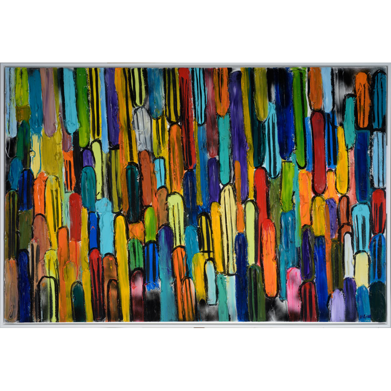 Drip Lines Painting by H. Scott