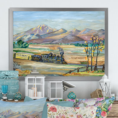 " Train Moving Through The Countryside "