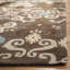 Tapis bleu / beige en laine / coton touffeté à la main Amory-22211982