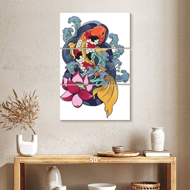 Brampt Koi Tattoo, 38" H x 24" W