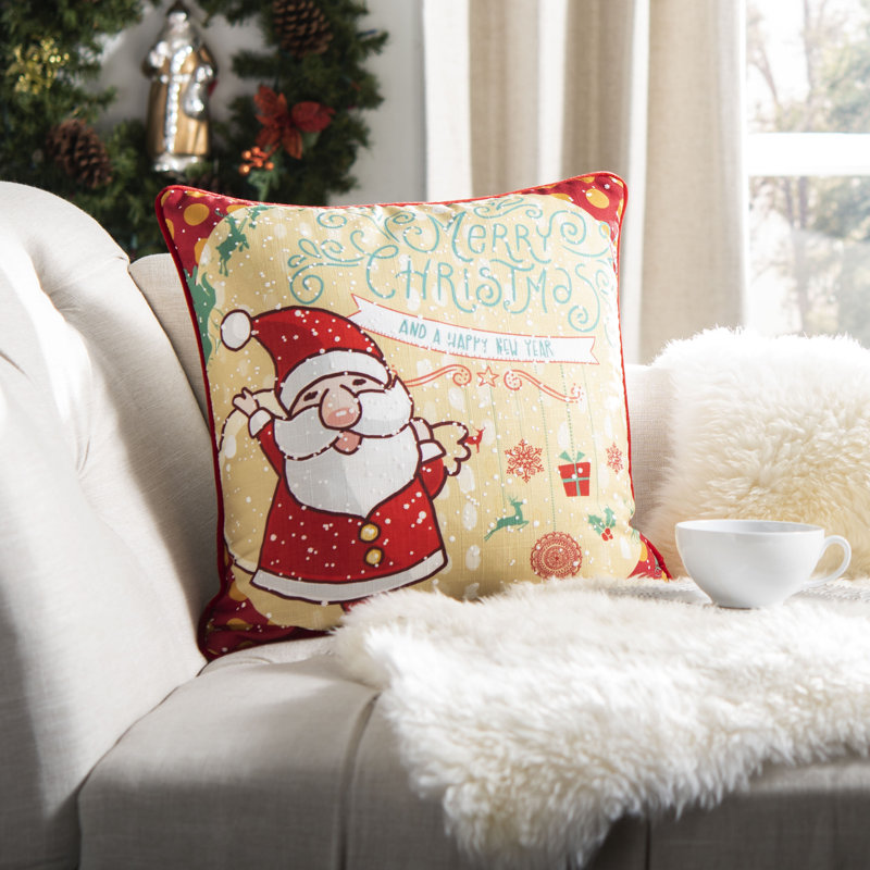 Neve Embroidered Reversible Throw Pillow