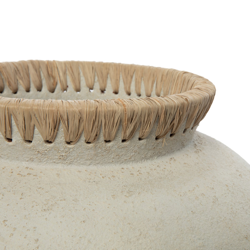 Alisynn Table Vase, 27cm H x 33cm W x 33cm D, Natural/Concrete