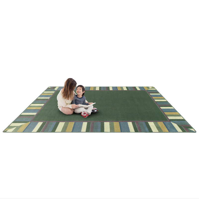Tapis vert Just for Kids par Joy Carpets, Rectangle 7 pi 8 po x 10 pi 9 po