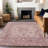 Machine Washable Indoor/Outdoor Xhevrie Paprika Rug-929042198