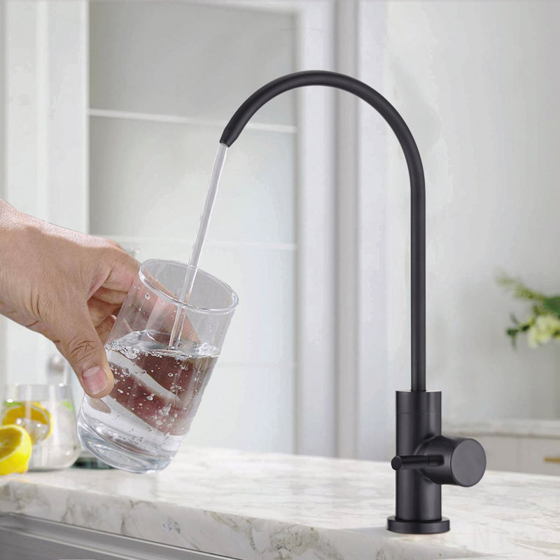 Robinet de filtre à eau de cuisine, robinet d'eau potable, Noir mat