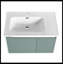 Ensemble de meuble-lavabo simple avec couvercle en céramique 35,60 po Strattanville