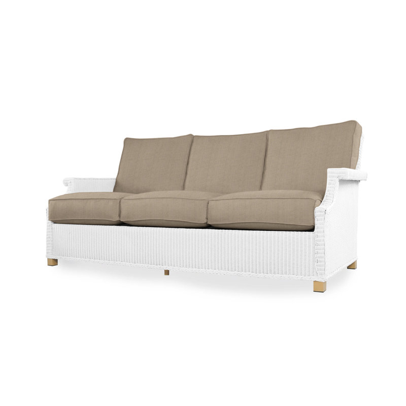 Hamptons Outdoor 3 - Seat Patio Sofa, Cottage Pepper, White