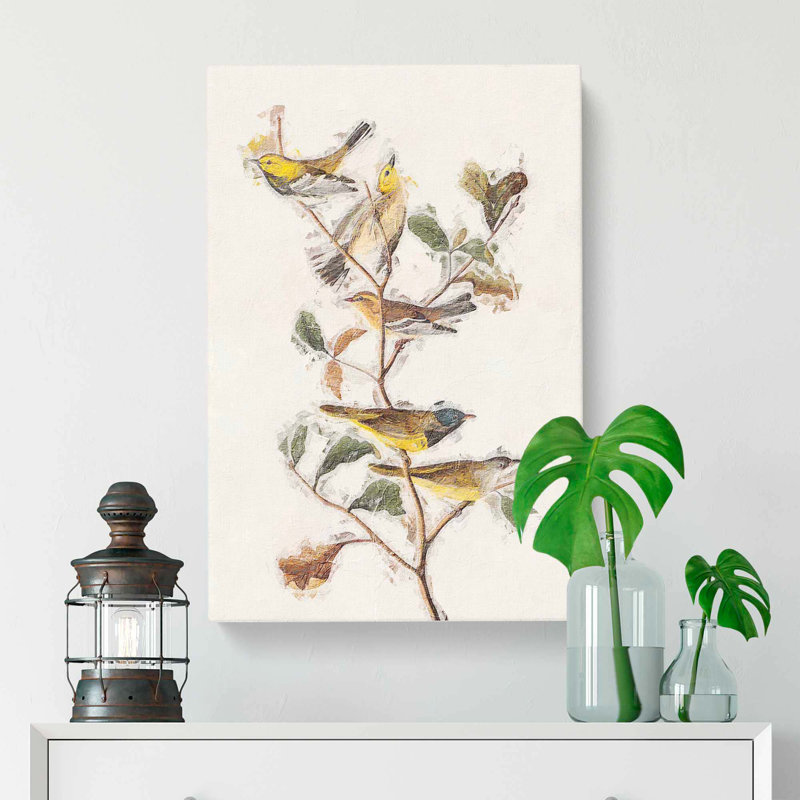 Black-Throated Green Warbler by John James Audubon - Wrapped Canvas, 76cm H x 50cm W x 3cm D