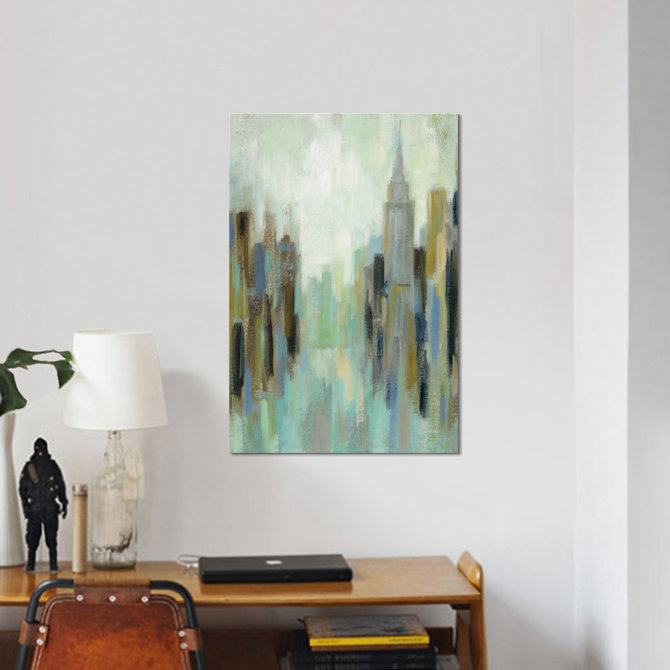 «New York Morning II», impression sur toile, H 12 po x l 8 po x P 0,75 po, Toile tendue, Pas de tapis