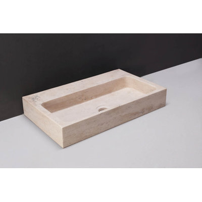 Forzalaqua 50Cm Single Bathroom Vanity Top in Honed with Sink