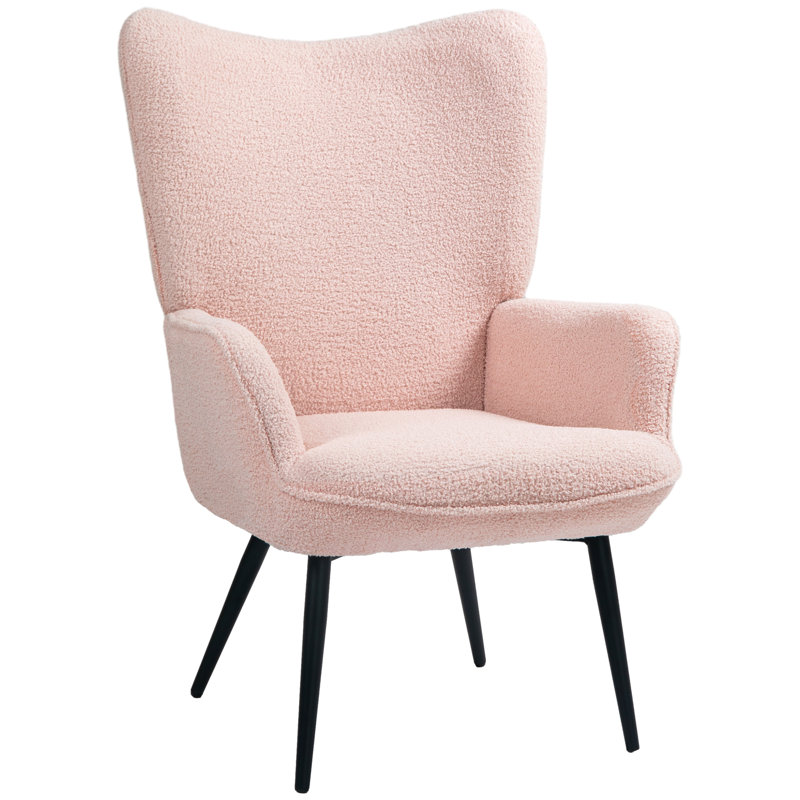 Fauteuil large 28 po Clavens, Rose