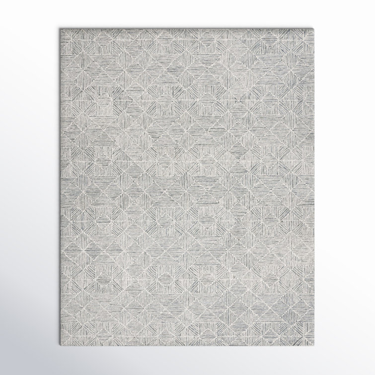 Linsly Handmade Light Green/Ivory Rug