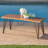 Industrial Style Coffee Table With Wood And Iron, 18" X 43" 18", Finish Rustic Metal Outdoor Table, Top, Appearance