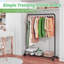 Simple and Trendy Mobile Clothes Rack with Storage Shelves for Effortless Clothing Organization-64818440