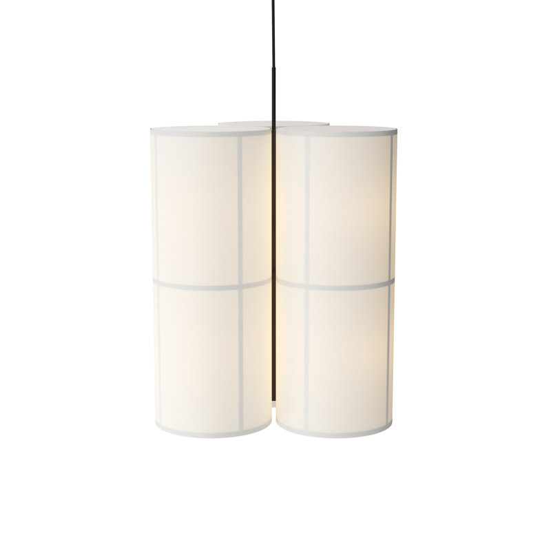 Hashira 3 - Light Pendant, 23.6" H x 14.6" W x 14.6" D, Raw