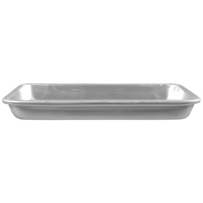 MT-960-SS – 9" X 6" Rectangular Aluminum Serving Tray, 1" Tall