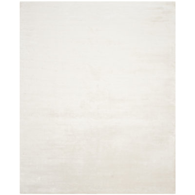 Anastasi Hand-Knotted White Area Rug
