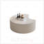 Table basse en cuir fritté clair de forme irrégulière, élégante et durable pour les salons modernes-1093692029